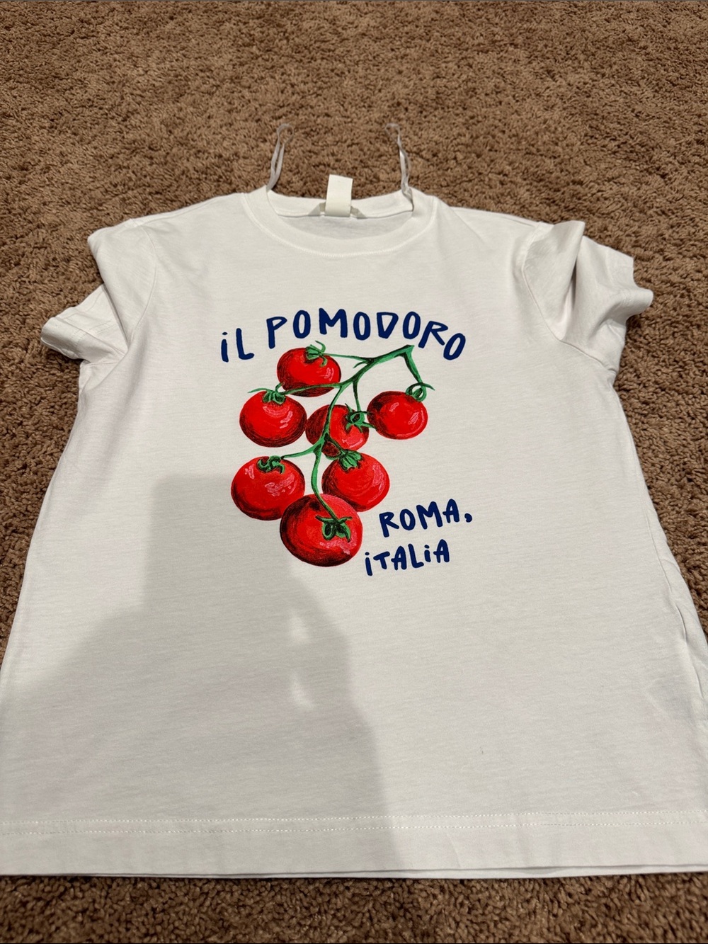 Il pomodoro  Roma Italia White Tomato Graphic Tee H&M XS